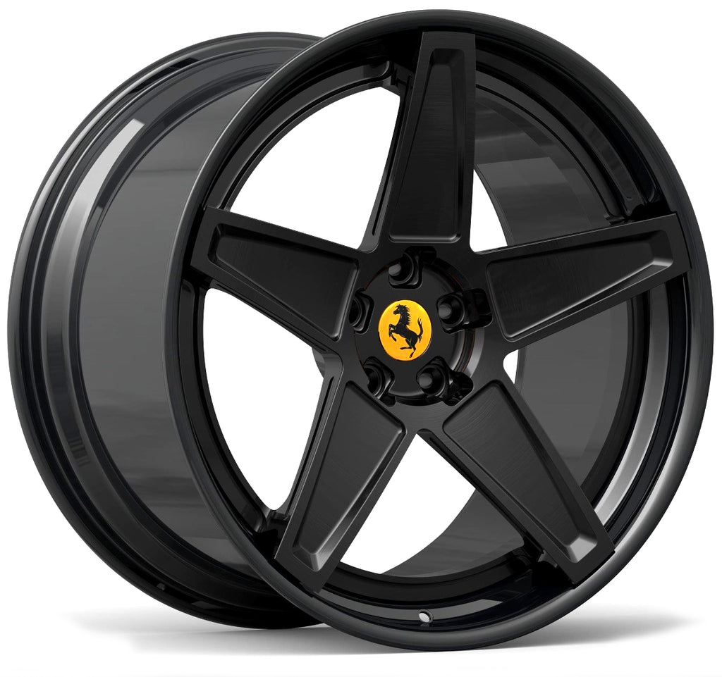 DTM Forged Series F52 Satin Black Gloss Black Lip