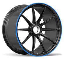 Load image into Gallery viewer, DTM Forged Series F54 Satin Black Blue Lip