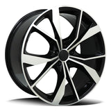 Replica Vw Black Machined Face