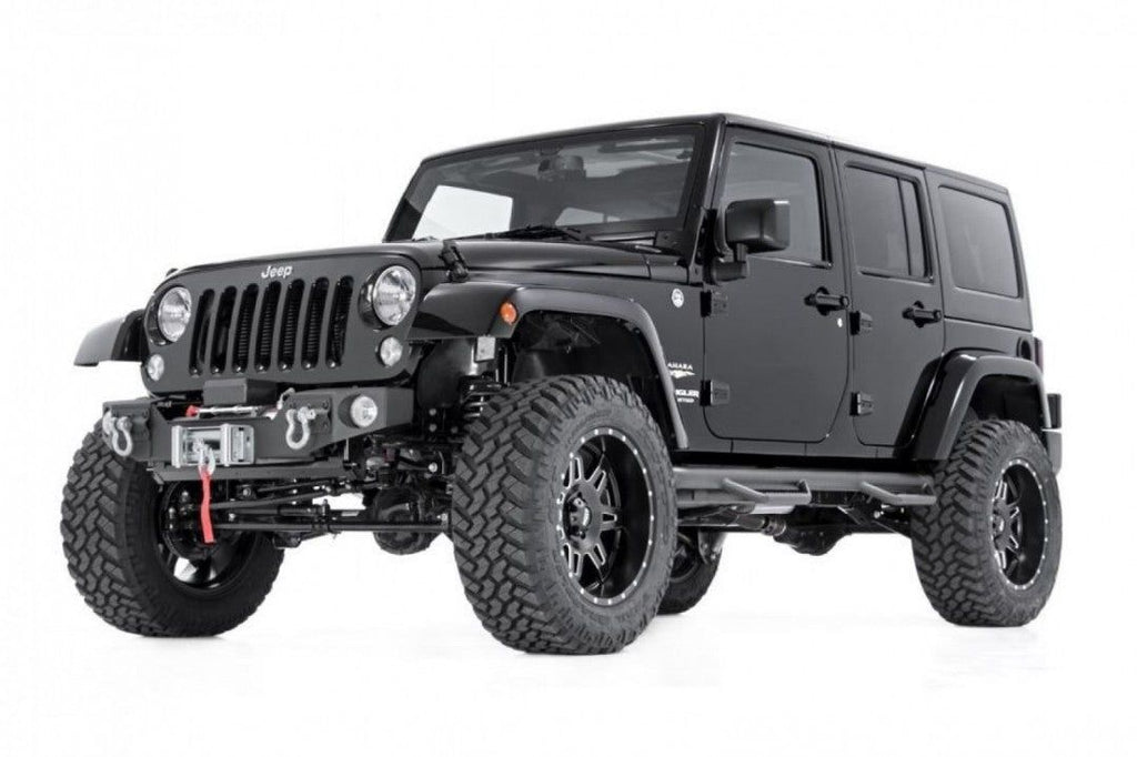 Hybrid Stubby Winch Bumper with fog mounts 07-17 JK Wrangler