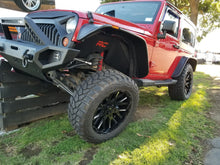 Load image into Gallery viewer, 2007–2018 Jeep Wrangler JK Flat Style Fender Flares – Matte Black