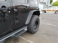 Load image into Gallery viewer, 2007–2018 Jeep Wrangler JK Flat Style Fender Flares – Matte Black