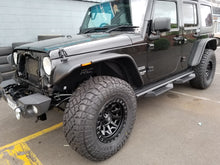 Load image into Gallery viewer, 2007–2018 Jeep Wrangler JK Flat Style Fender Flares – Matte Black