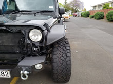Load image into Gallery viewer, 2007–2018 Jeep Wrangler JK Flat Style Fender Flares – Matte Black