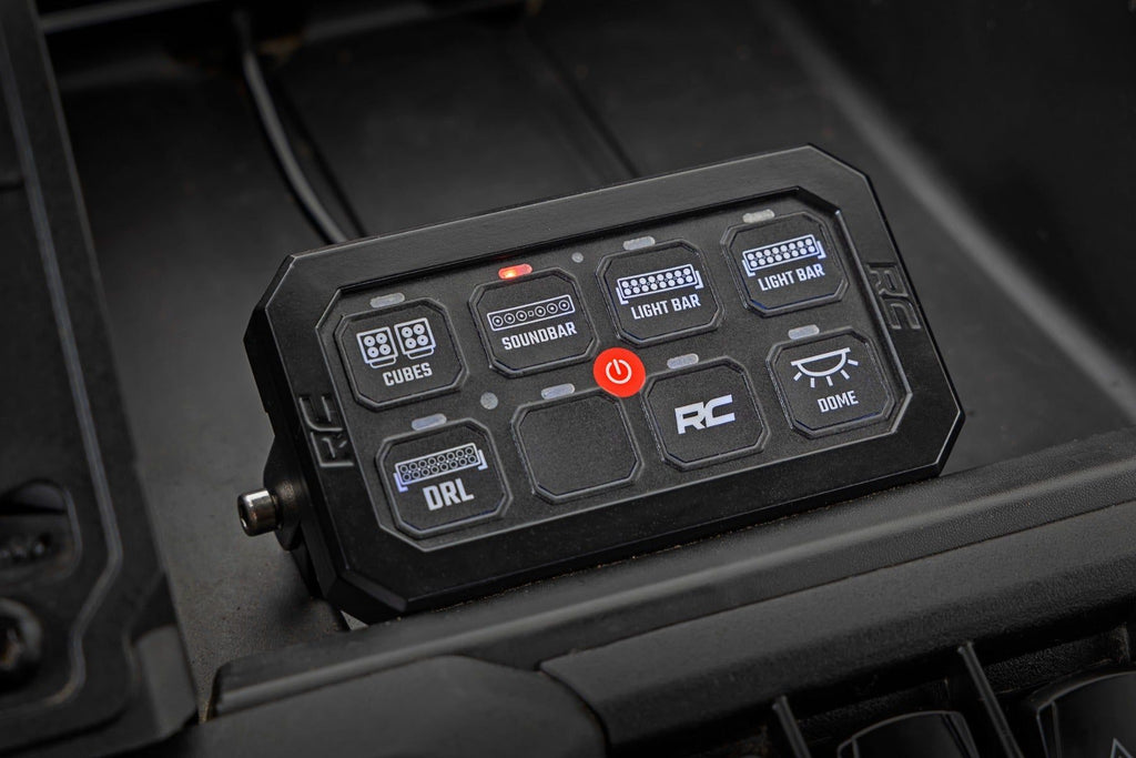 Bluetooth 8 Gang Switch Panel RGB Backlit Buttons Multifunction Modes
