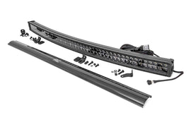 50 Inch Black Series LED Light Bar Curved Dual Row Cool White DRL