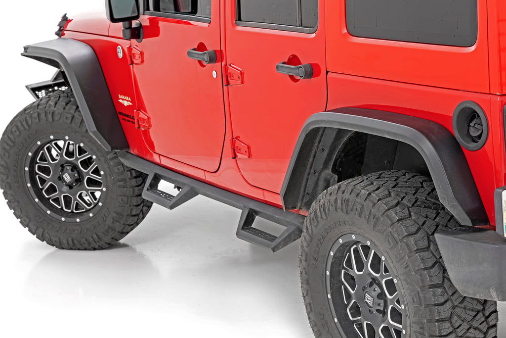 High Clearance LED Flat Fender Flare Kit UV Treated Jeep Wrangler JK (07-18)