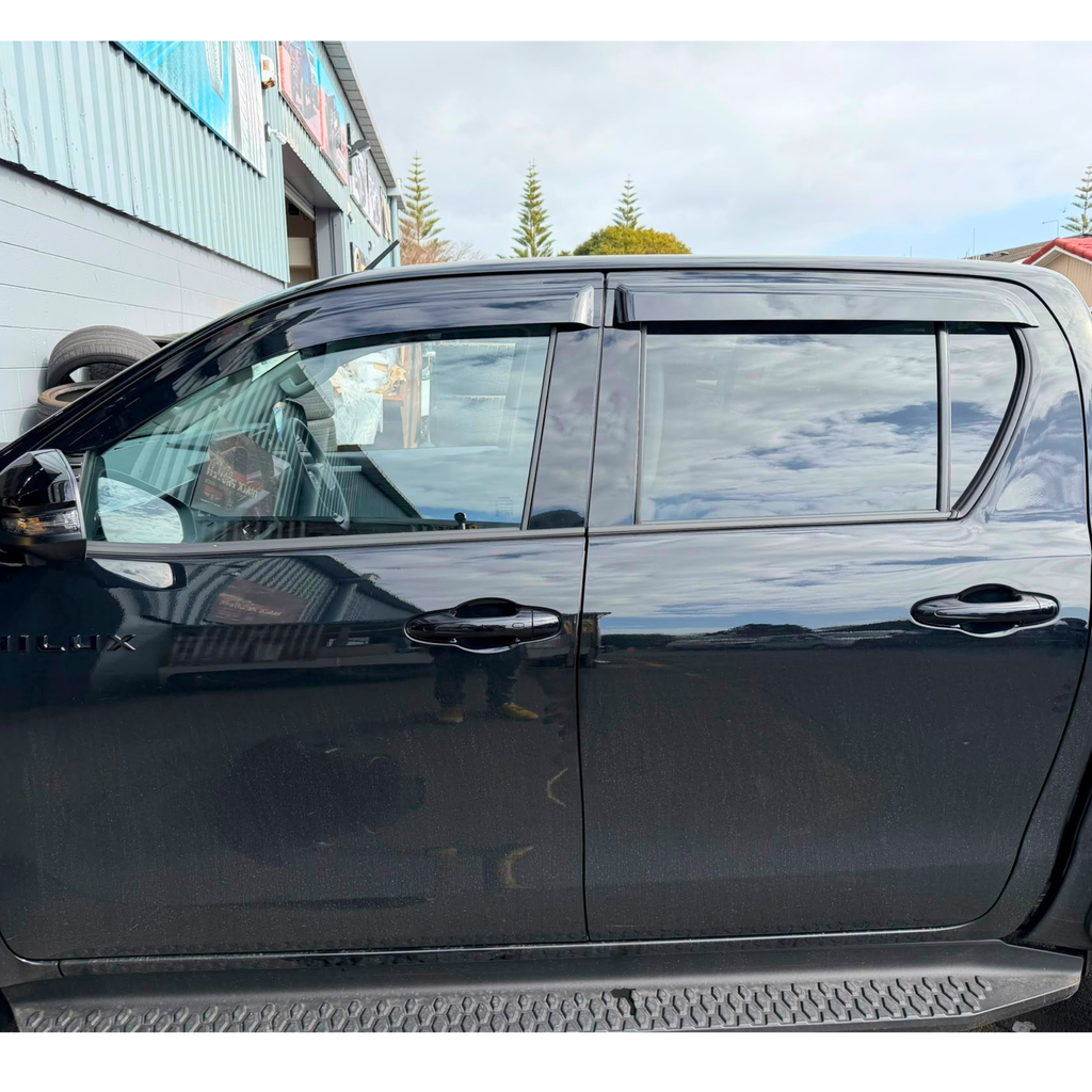 Monsoon/Door Visors Dark Tint Toyota Hilux 2015–2021+