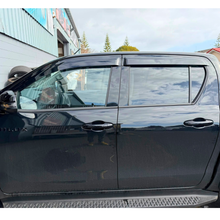 Load image into Gallery viewer, Monsoon/Door Visors Dark Tint Toyota Hilux 2015–2021+