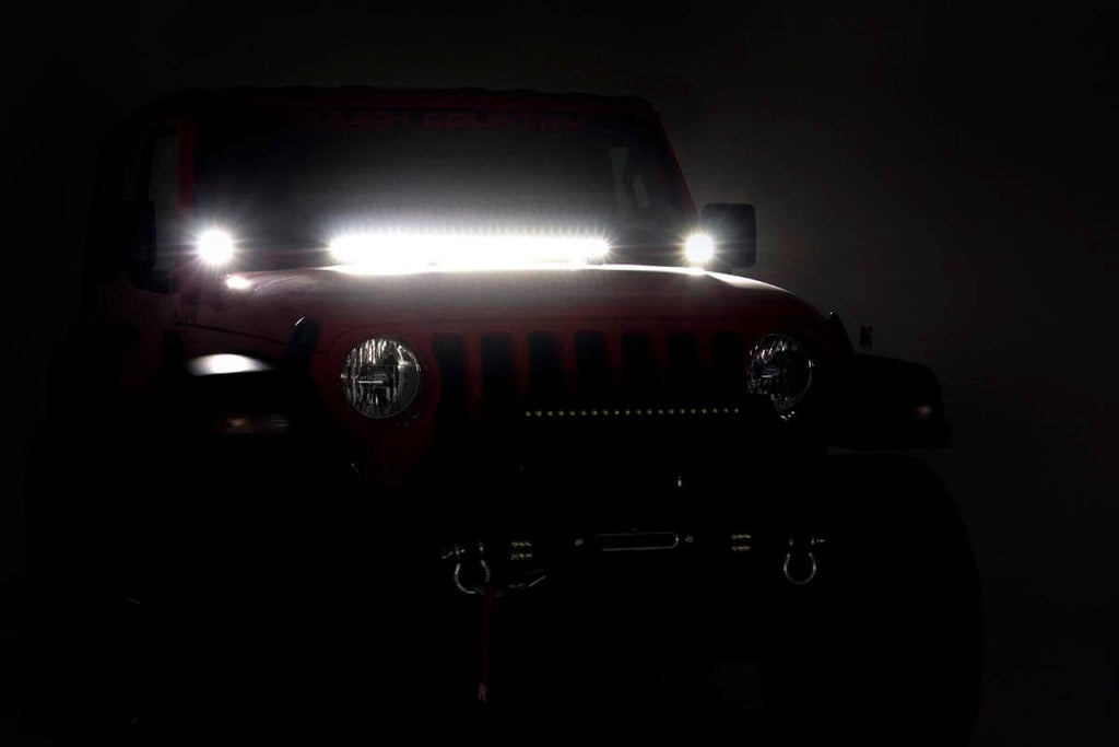LED Ditch Light Kit Hinge Mount Jeep Gladiator JT/Wrangler JL (18-26)