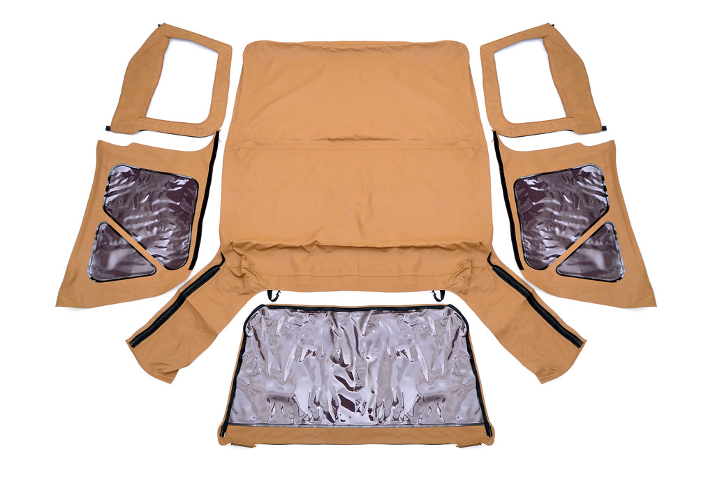 Jeep Replacement Soft Top Spice 97-06 TJ Wrangler Half Steel Doors Rough Country