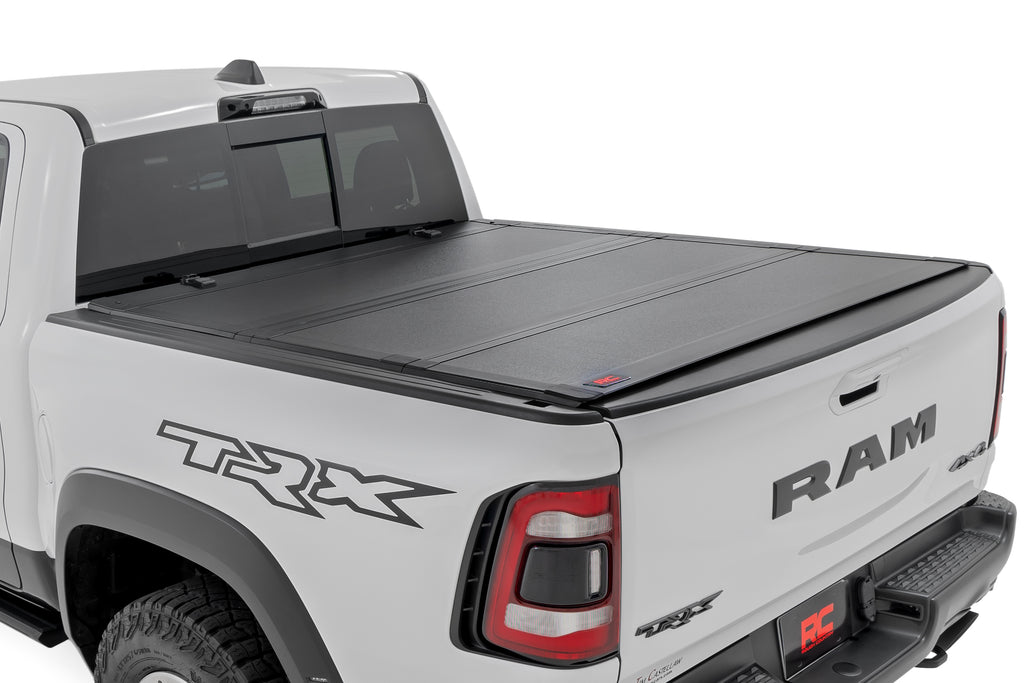 Rough Country Hard Tri-Fold Flip-Up Bed Cover Ram 1500 (19-26) / 1500 TRX (21-24)