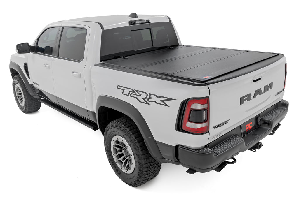 Rough Country Hard Tri-Fold Flip-Up Bed Cover Ram 1500 (19-26) / 1500 TRX (21-24)