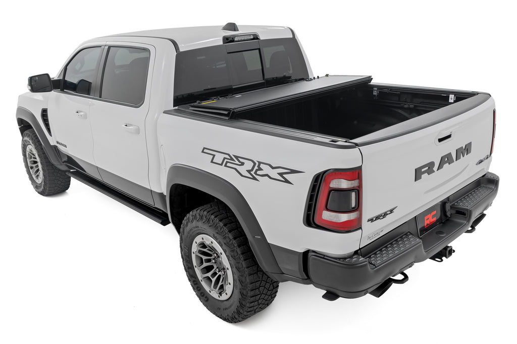 Rough Country Hard Tri-Fold Flip-Up Bed Cover Ram 1500 (19-26) / 1500 TRX (21-24)