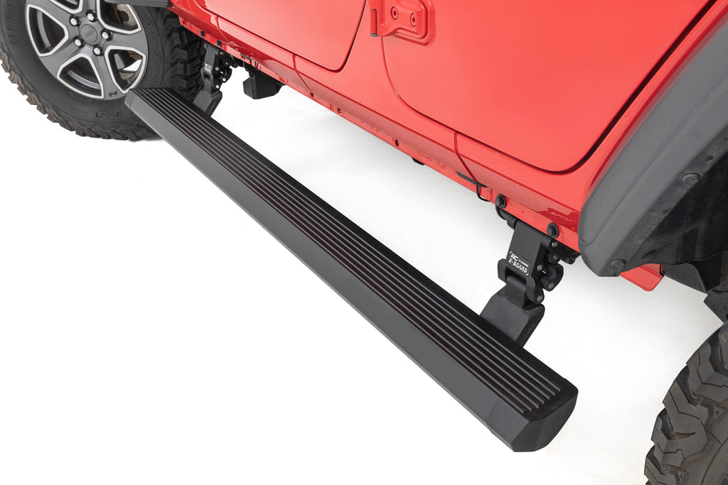 Power Running Boards Dual Electric Motor 4 Door Jeep Wrangler JL (2018-2026)