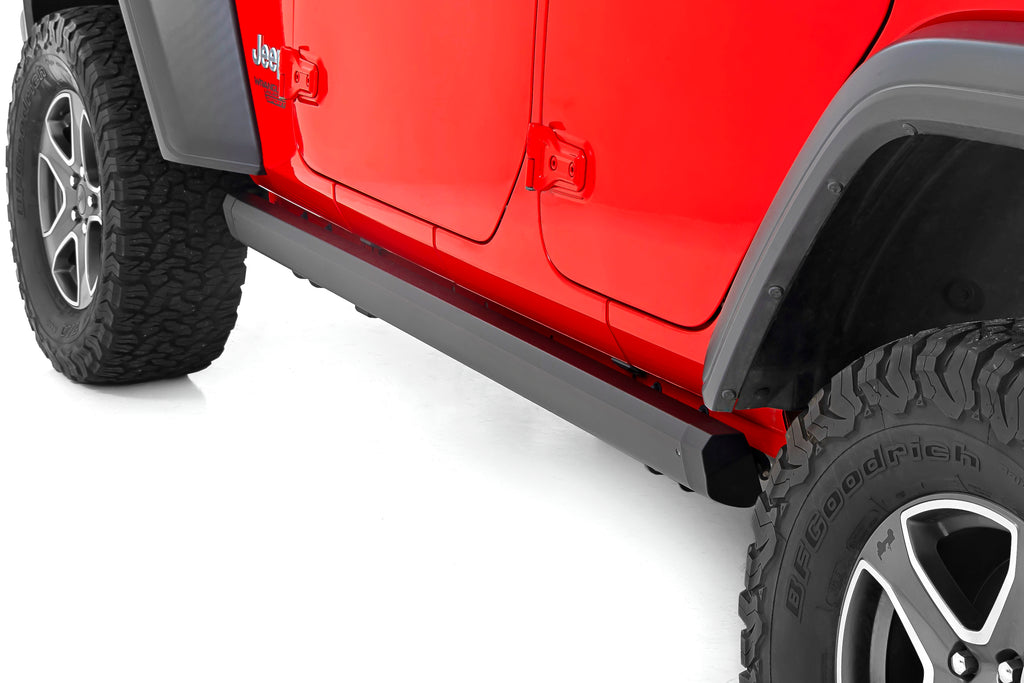 Power Running Boards Dual Electric Motor 4 Door Jeep Wrangler JL (2018-2026)