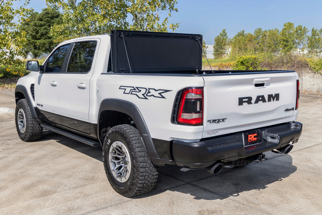 Rough Country Hard Tri-Fold Flip-Up Bed Cover Ram 1500 (19-26) / 1500 TRX (21-24)