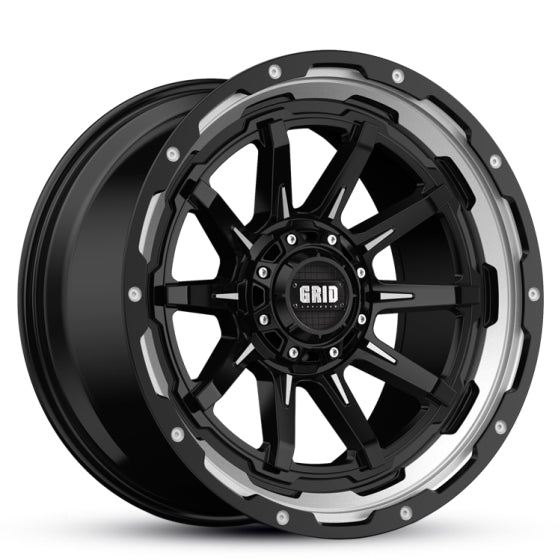 Grid Gd17 Gloss Black Machined