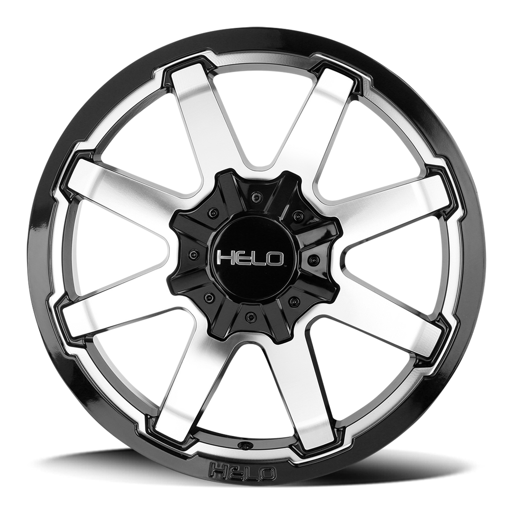 Helo HE909 Gloss Black Machined Face