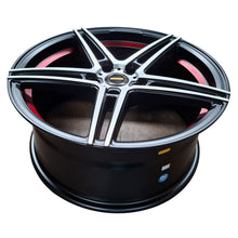 Load image into Gallery viewer, SSW Highland Matte Black Machined Face with Red Ring