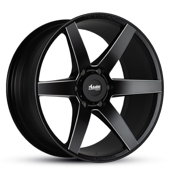 Advanti Racing Hurricane Matt Black Milled