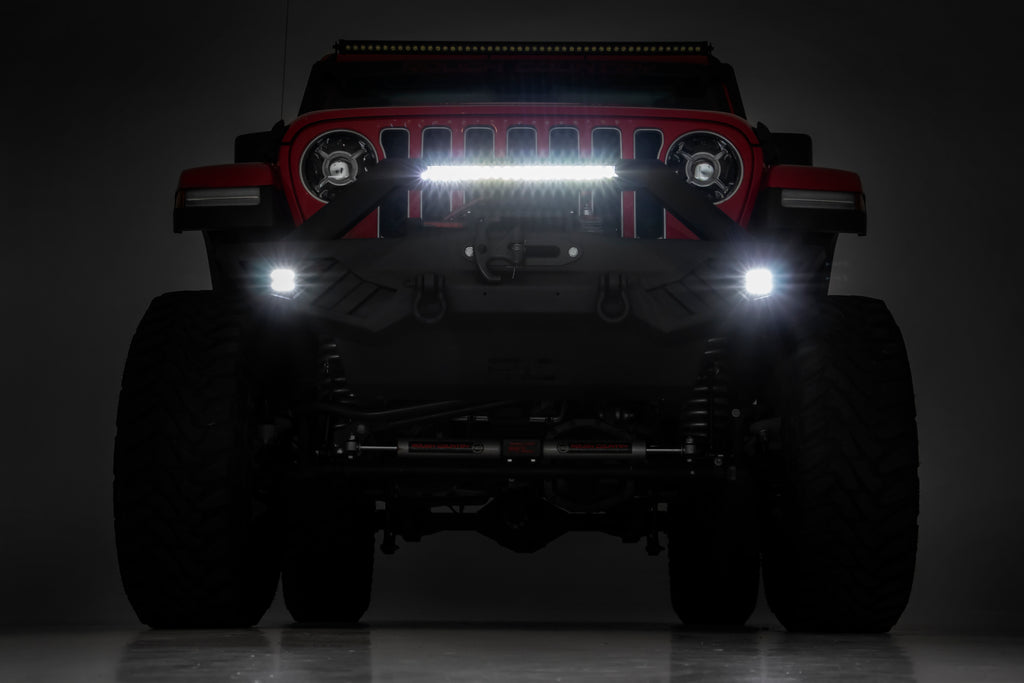 Jeep Wrangler JK JL JT Ribbed Front Winch Bumper