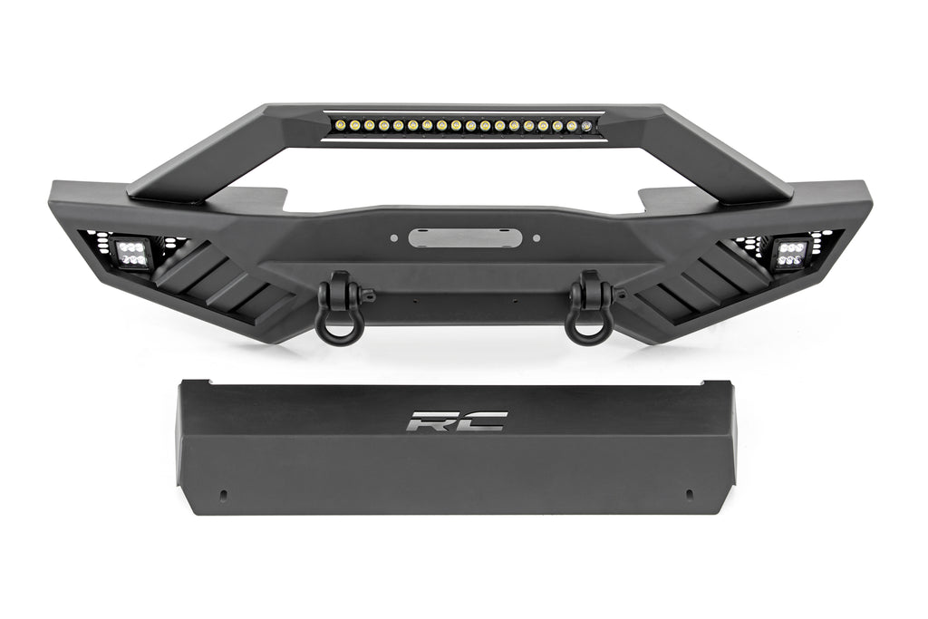 Jeep Wrangler JK JL JT Ribbed Front Winch Bumper