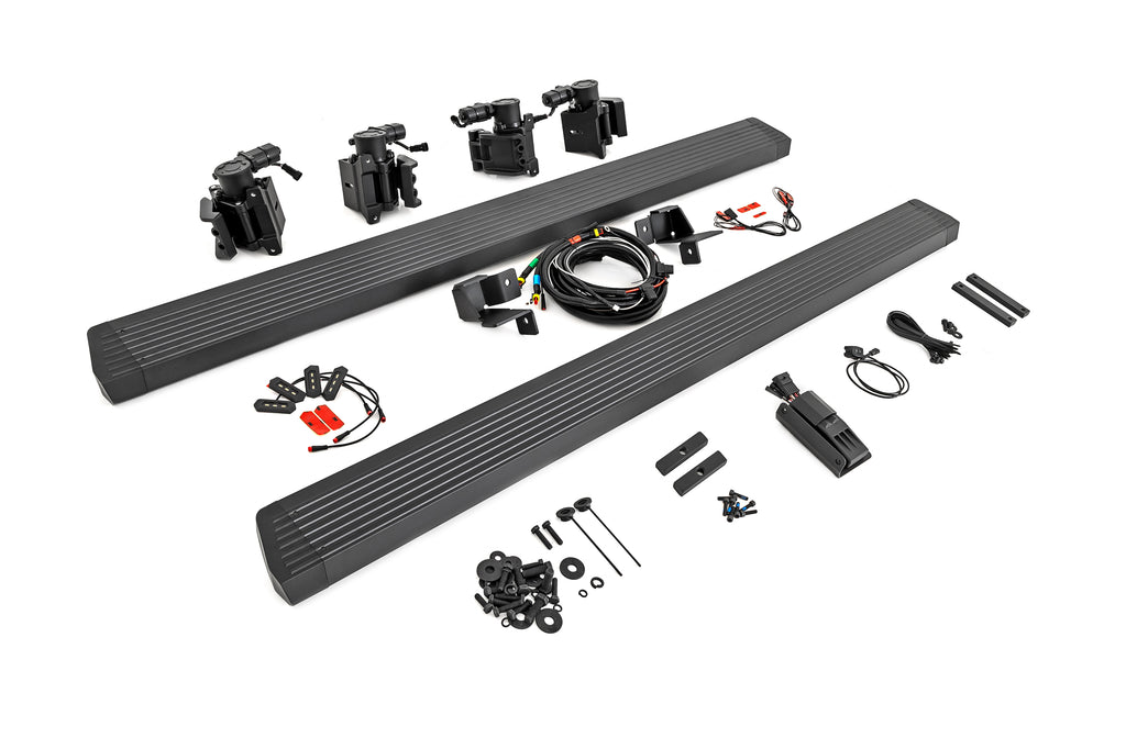 Power Running Boards Dual Electric Motor 4 Door Jeep Wrangler JL (2018-2026)