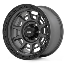 Load image into Gallery viewer, Rough Country 85 Series Wheel Simulated Beadlock Gunmetal Gray/Black