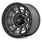 Rough Country 85 Series Wheel Simulated Beadlock Gunmetal Gray/Black