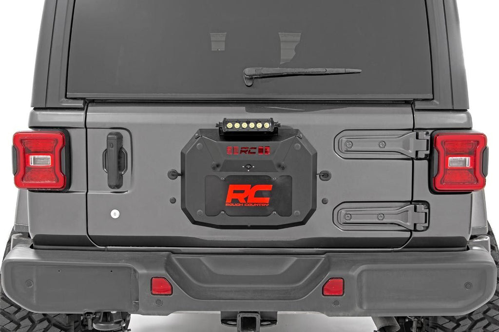 Jeep Spare Tire Delete Kit w/8 Inch Black Series LED Jeep Wrangler JL (21-24)/Wrangler Unlimited (18-25)