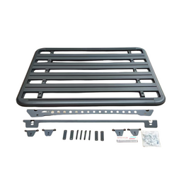 Hilux (15-24) Aluminium Flat Roof Tray – Black Powdercoated