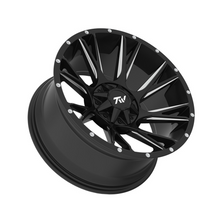 Load image into Gallery viewer, TW Blade 20x10 6/139.7 -12 Offset Gloss Black with Milled Accents