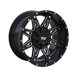 TW Spear Offset Gloss Black with Milled Accents