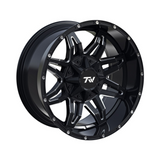 TW Spider 20x10 6/139.7 -12p Gloss Black with Milling