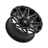 TW Lotus 20x9 6/135-6/139.7 0p Gloss Black with Milled Accents