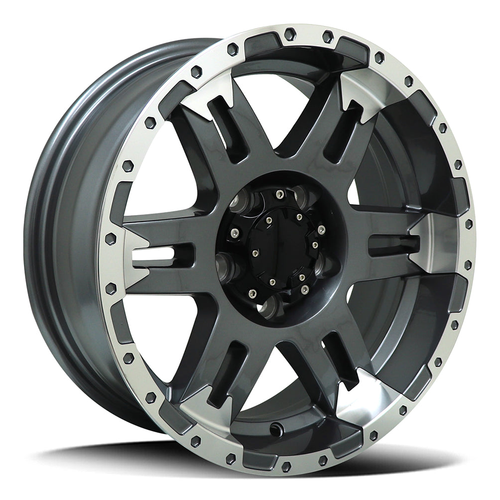 Diezel Gloss Gunmetal Machined