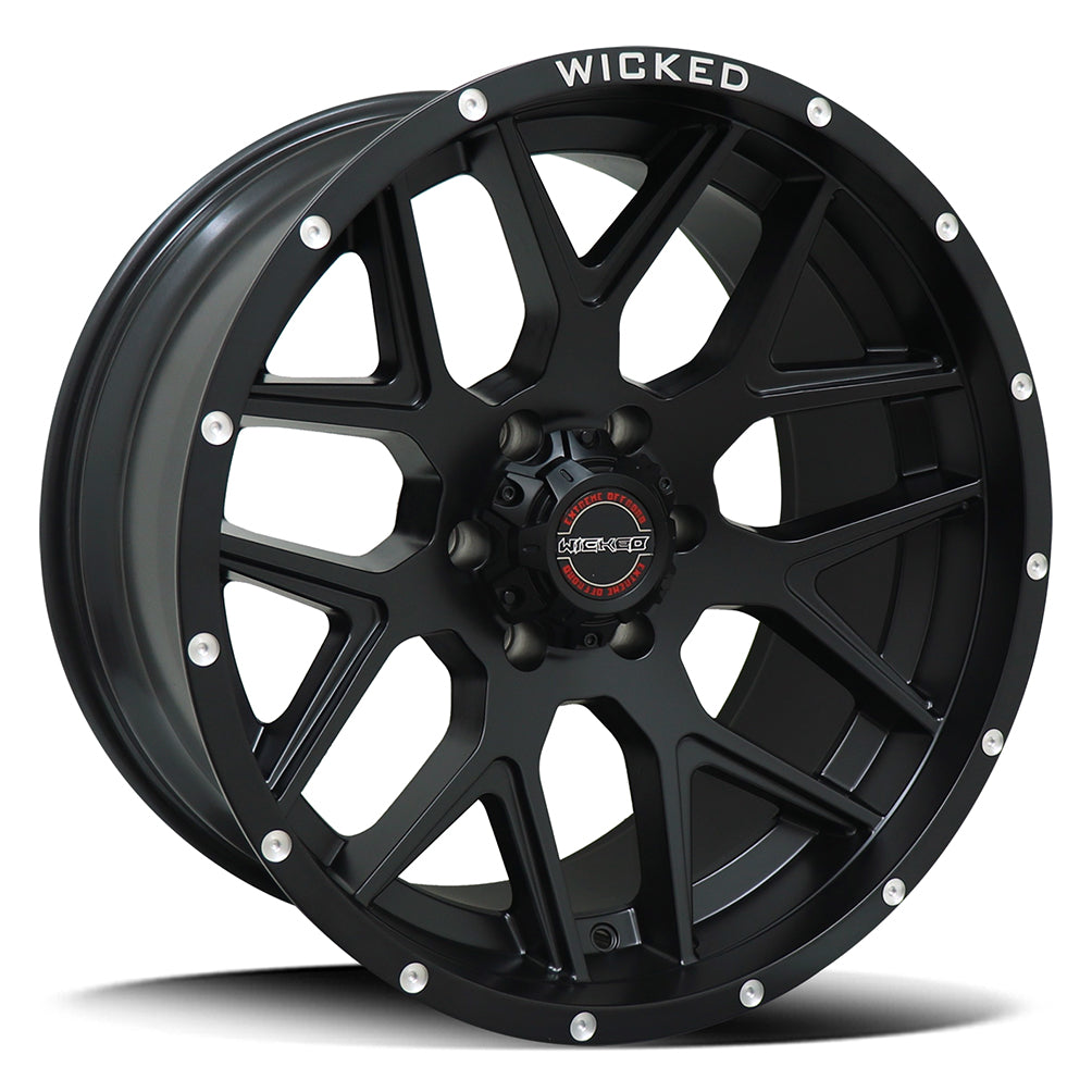 Diezel Satin Black Milled Rivets