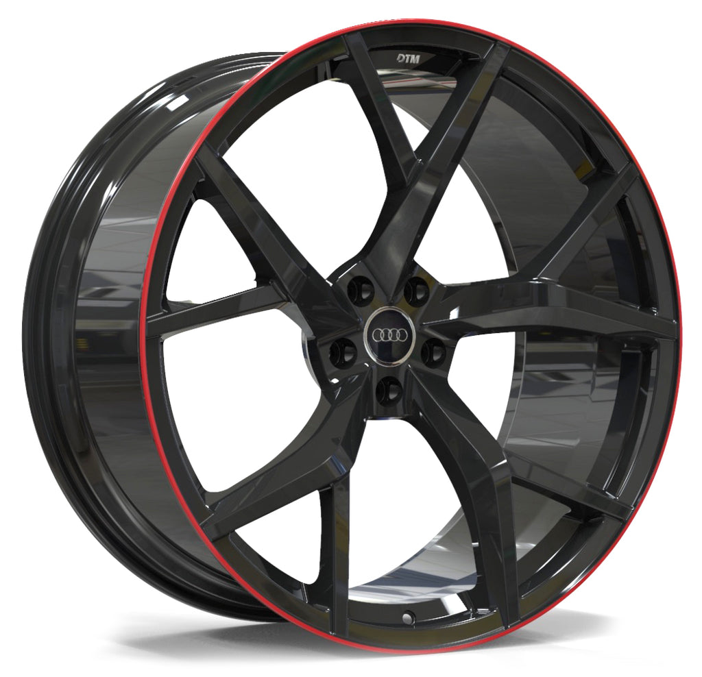 DTM Forged Series F42 Gloss Black Red Lip