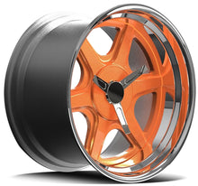 Load image into Gallery viewer, DTM Forged Series F58 Forged Polished Lip Orange Spoke