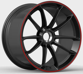 DTM Forged Series Fgt Satin Black Red Lip Edge