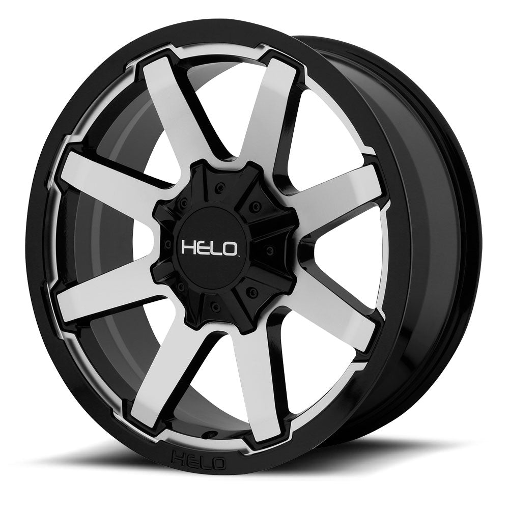 Helo HE909 Gloss Black Machined Face