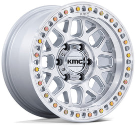 KMC Gloss Silver Machined Face