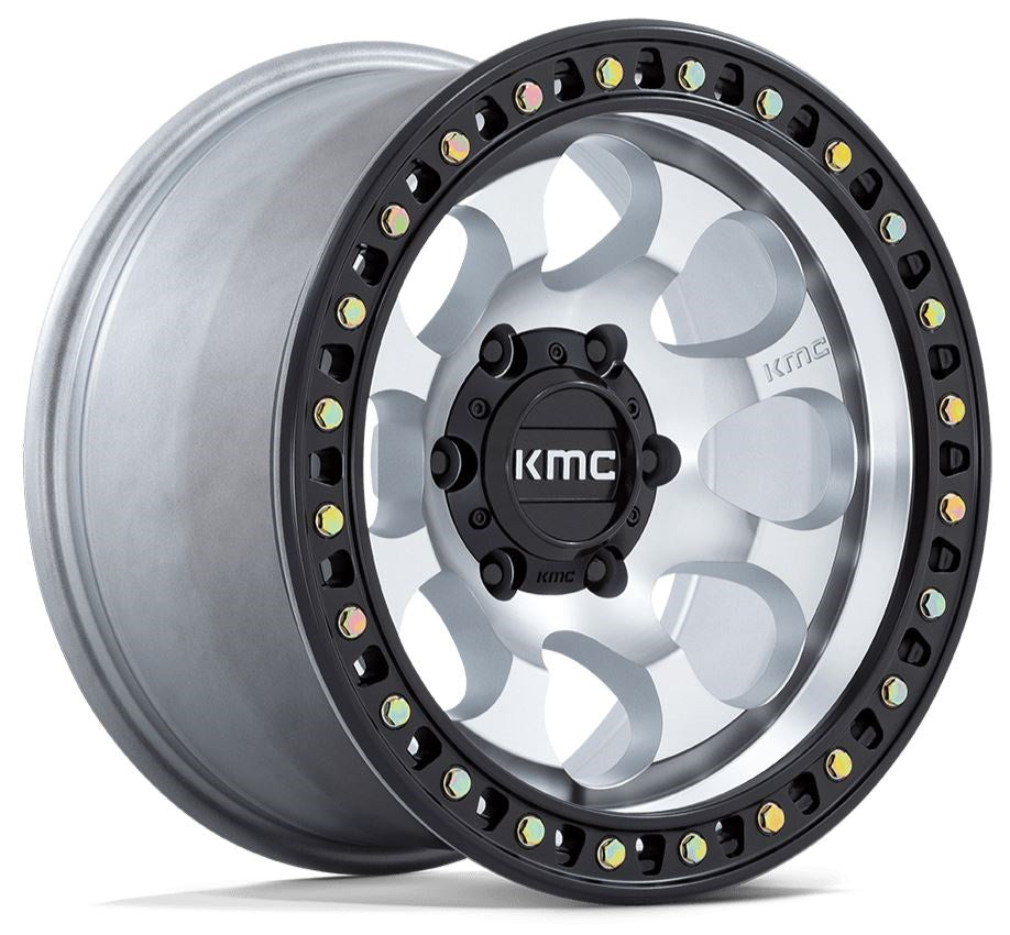 KMC Km550 Machined Satin Black Lip