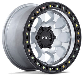 KMC Km550 Machined Satin Black Lip
