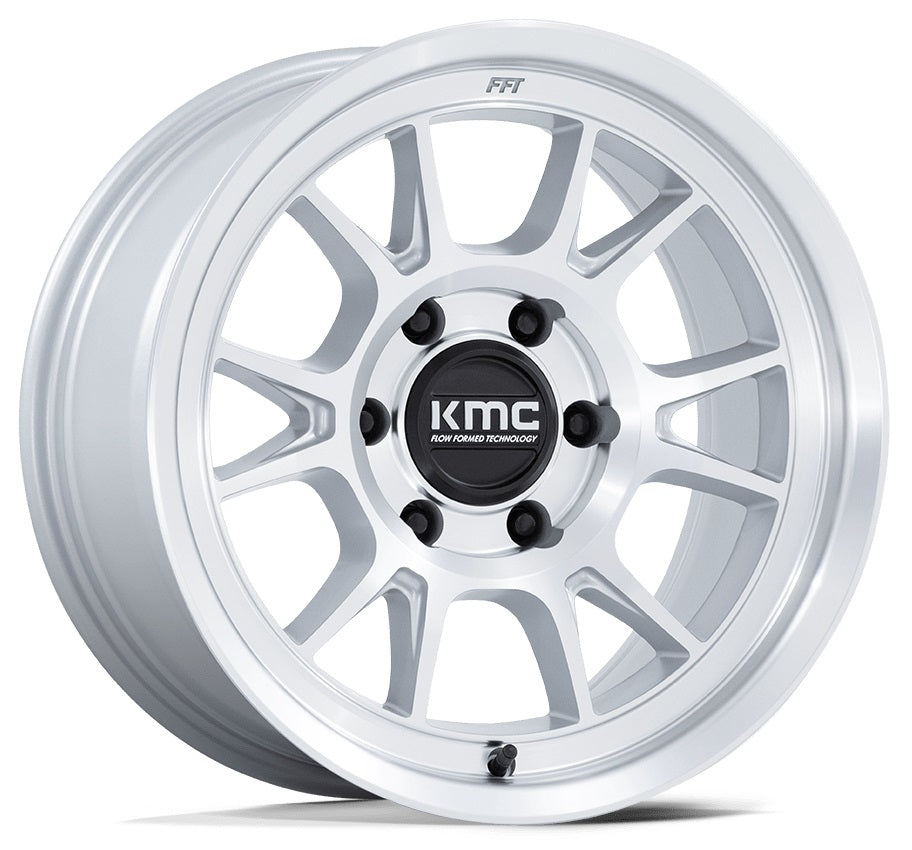 KMC Km729 Gloss Silver Machined Face