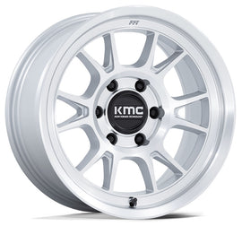 KMC Km729 Gloss Silver Machined Face