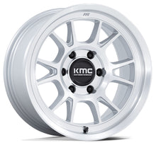 Load image into Gallery viewer, KMC XD Km729 Gloss Silver Machined Face