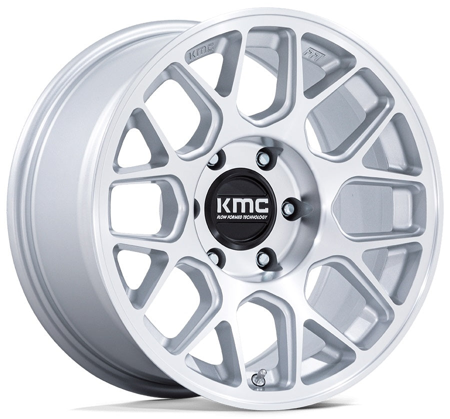 KMC Km730 Gloss Silver Machined Face