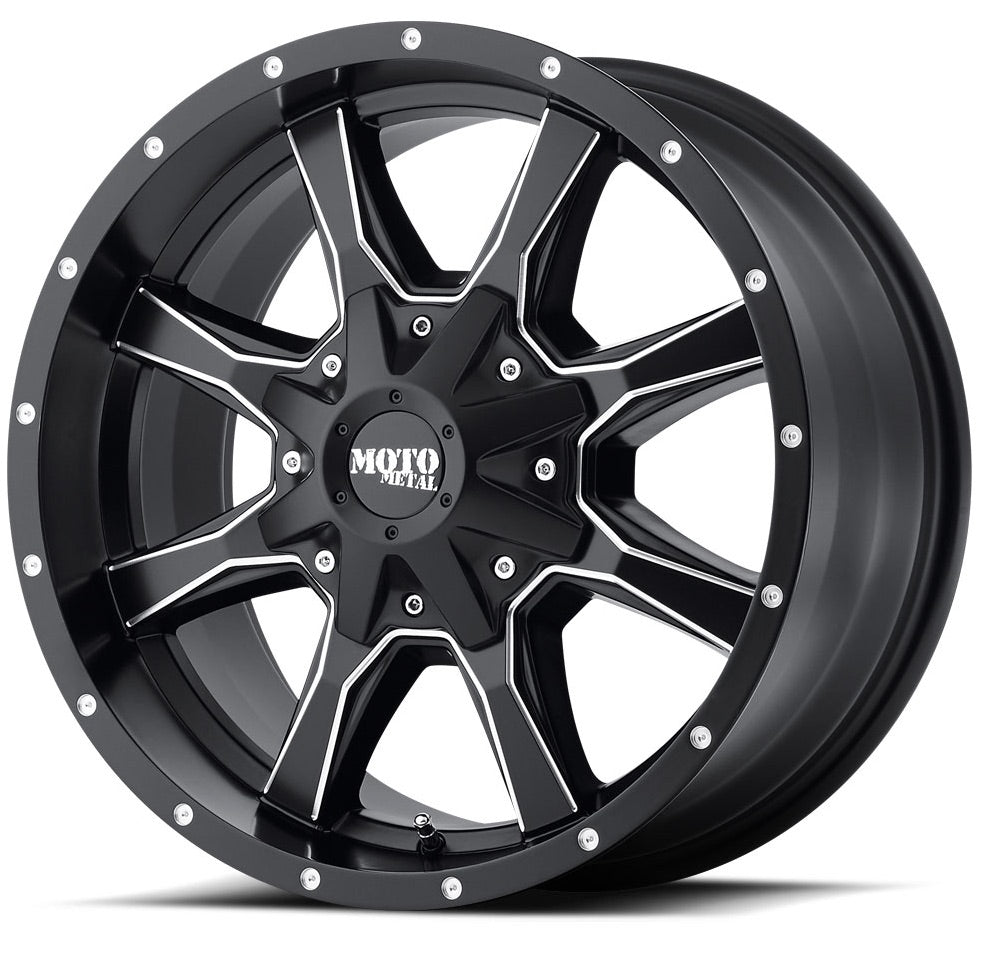 Moto Metal Mo970 Satin Black Milled Spokes